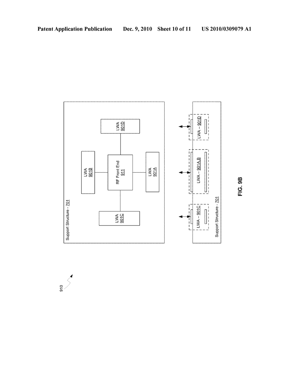 METHOD AND SYSTEM FOR A SMART ANTENNA UTILIZING LEAKY WAVE ANTENNAS - diagram, schematic, and image 11