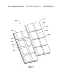 PLANAR ARRAY ANTENNA HAVING RADOME OVER PROTRUDING ANTENNA ELEMENTS diagram and image