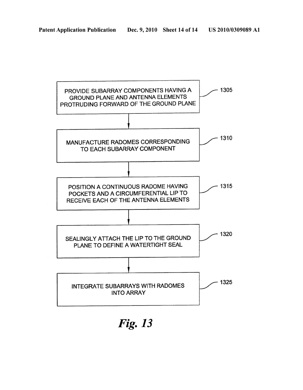 PLANAR ARRAY ANTENNA HAVING RADOME OVER PROTRUDING ANTENNA ELEMENTS - diagram, schematic, and image 15