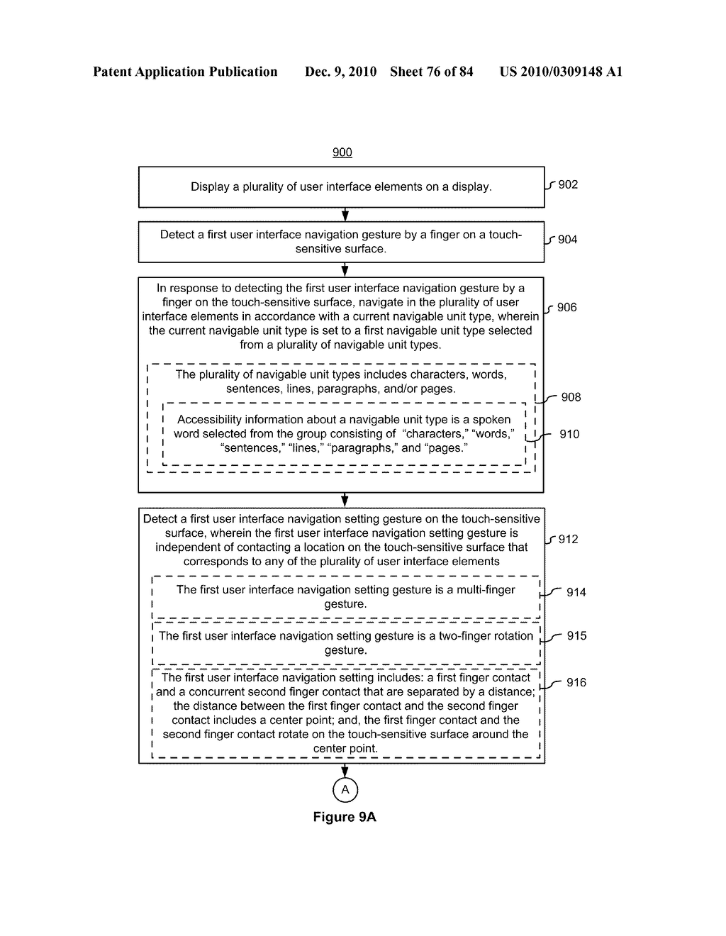 Devices, Methods, and Graphical User Interfaces for Accessibility Using a Touch-Sensitive Surface - diagram, schematic, and image 77