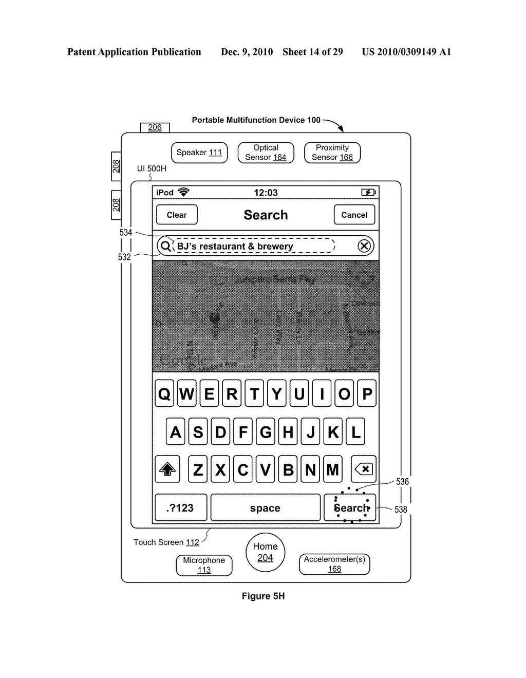 Device, Method, and Graphical User Interface for Providing Maps, Directions, and Location-Based Information - diagram, schematic, and image 15