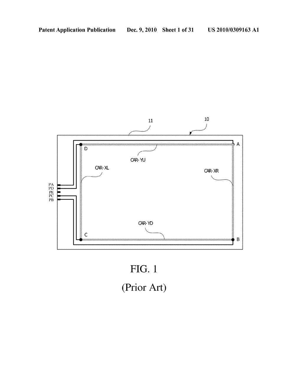 TOUCH PANEL WITH THE MATRIX-TYPE PARALLEL ELECTRODE SERIES - diagram, schematic, and image 02