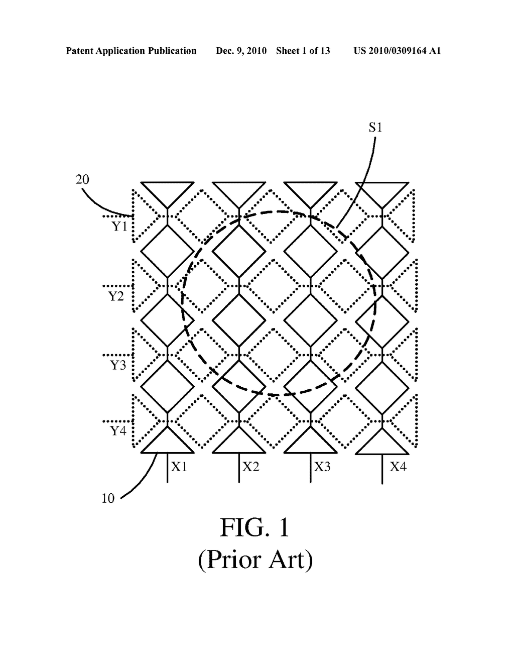 MICRO-ELECTRODE MATRIX AND A TOUCH PANEL WITH A MICRO-ELECTRODE MATRIX - diagram, schematic, and image 02