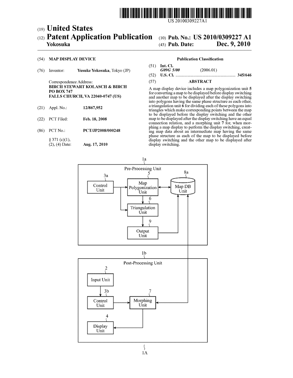 MAP DISPLAY DEVICE - diagram, schematic, and image 01