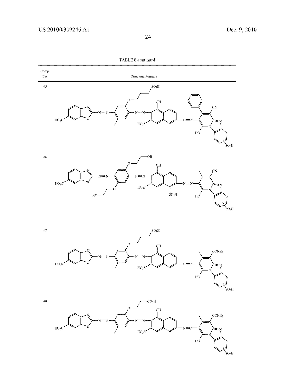 TRISAZO COMPOUND, INK COMPOSITION, PRINTING METHOD AND COLORED PRODUCT - diagram, schematic, and image 25