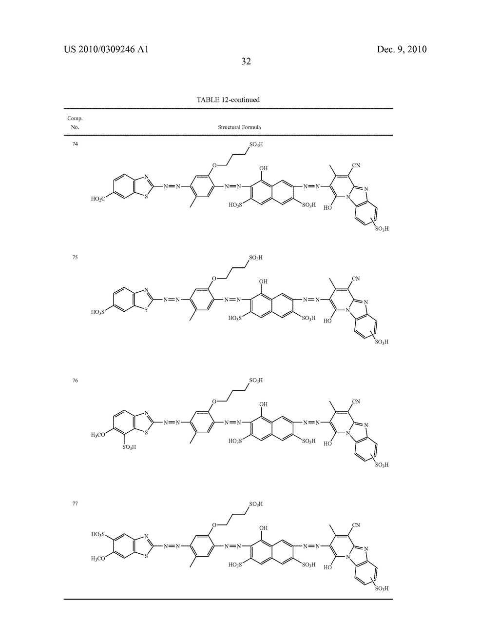 TRISAZO COMPOUND, INK COMPOSITION, PRINTING METHOD AND COLORED PRODUCT - diagram, schematic, and image 33