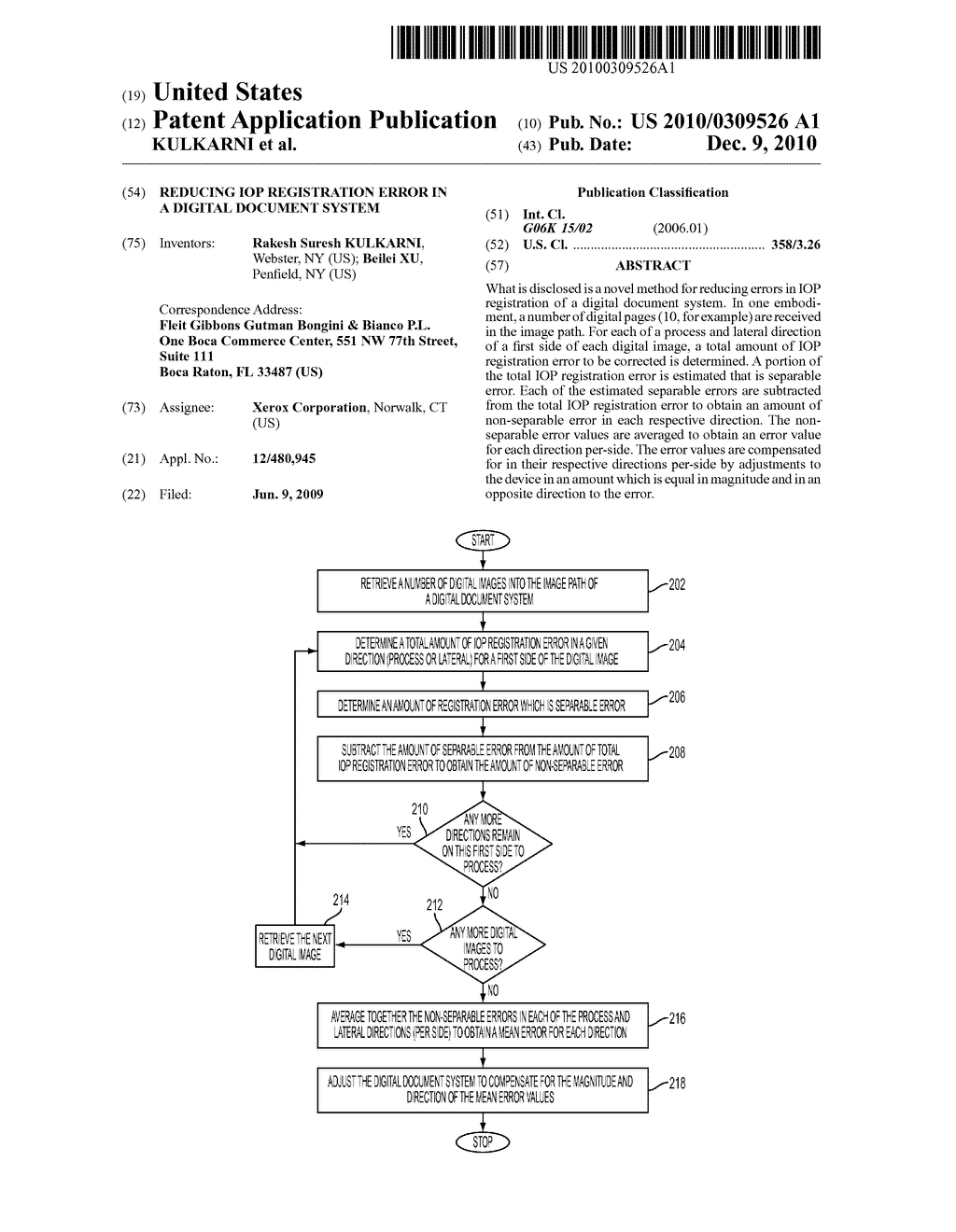 REDUCING IOP REGISTRATION ERROR IN A DIGITAL DOCUMENT SYSTEM - diagram, schematic, and image 01