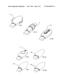 USB memory device with integrated flashlight diagram and image