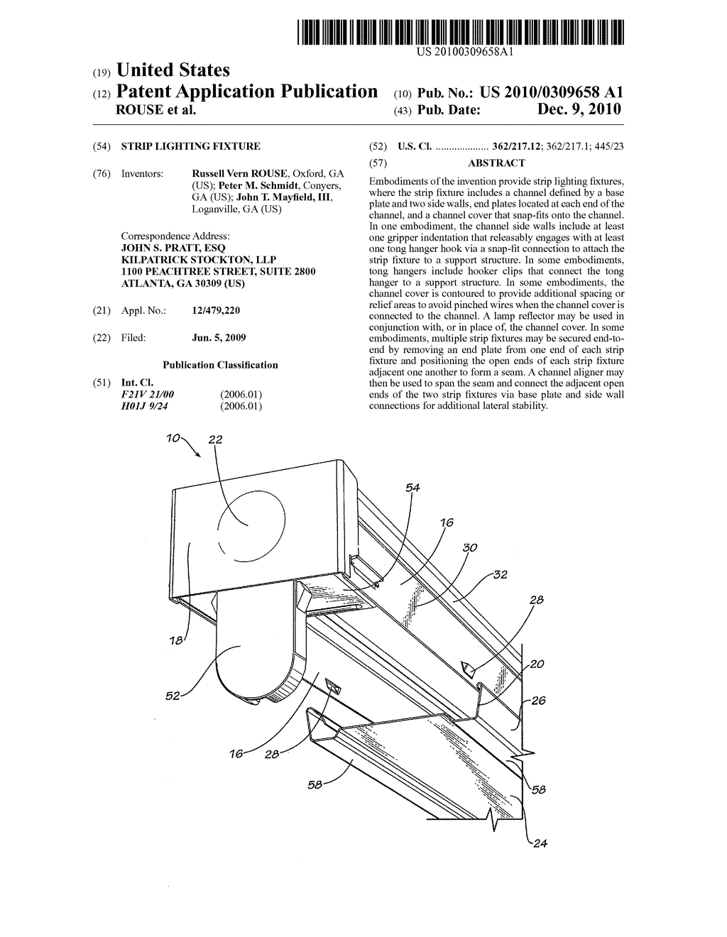 Strip Lighting Fixture - diagram, schematic, and image 01