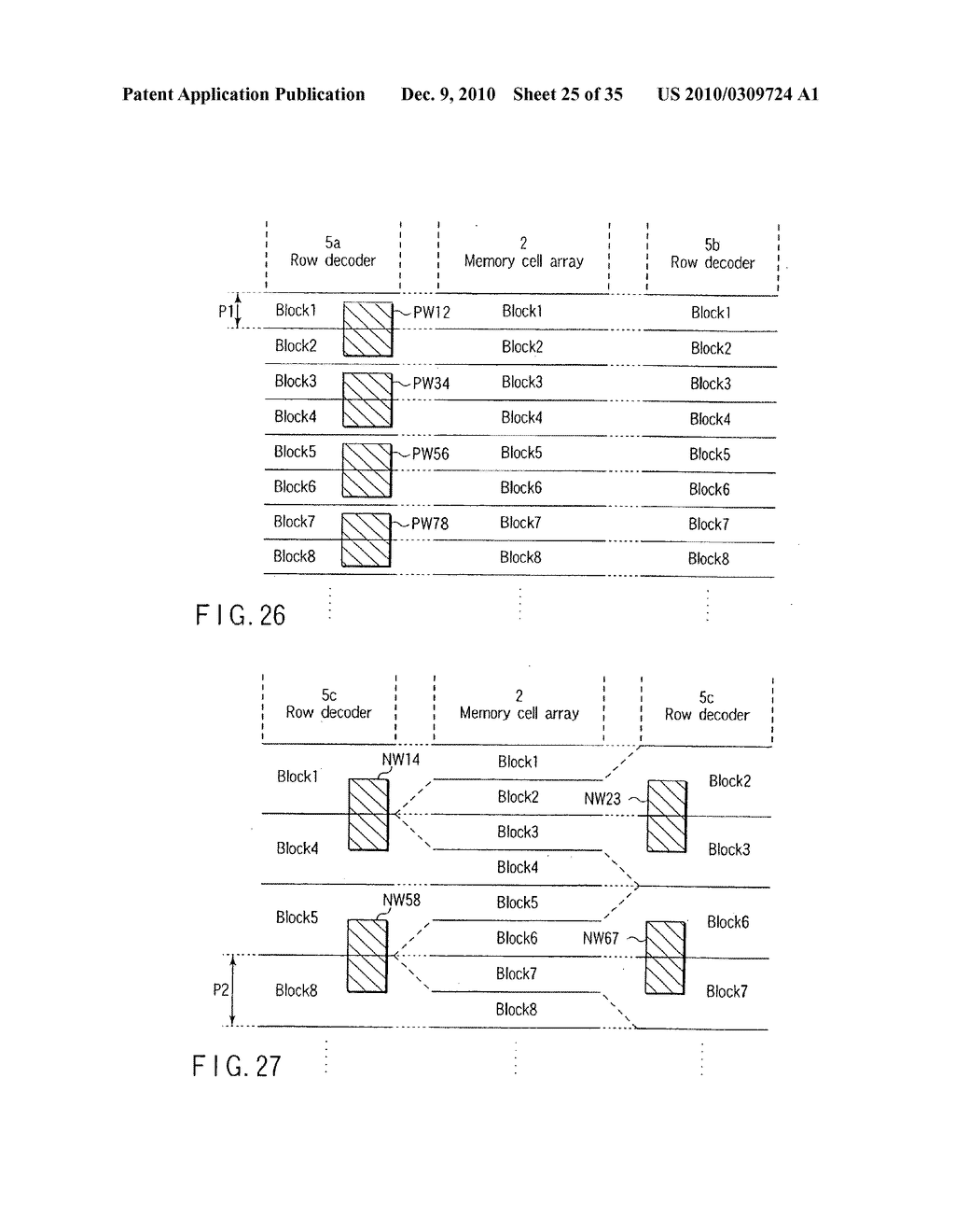 SEMICONDUCTOR MEMORY DEVICE USING ONLY SINGLE-CHANNEL TRANSISTOR TO APPLY VOLTAGE TO SELECTED WORD LINE - diagram, schematic, and image 26