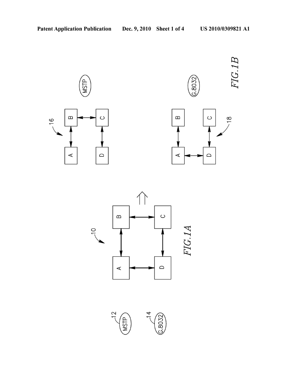 METHOD AND NETWORK FOR COMBINED PROTECTION OF ETHERNET TRAFFIC - diagram, schematic, and image 02