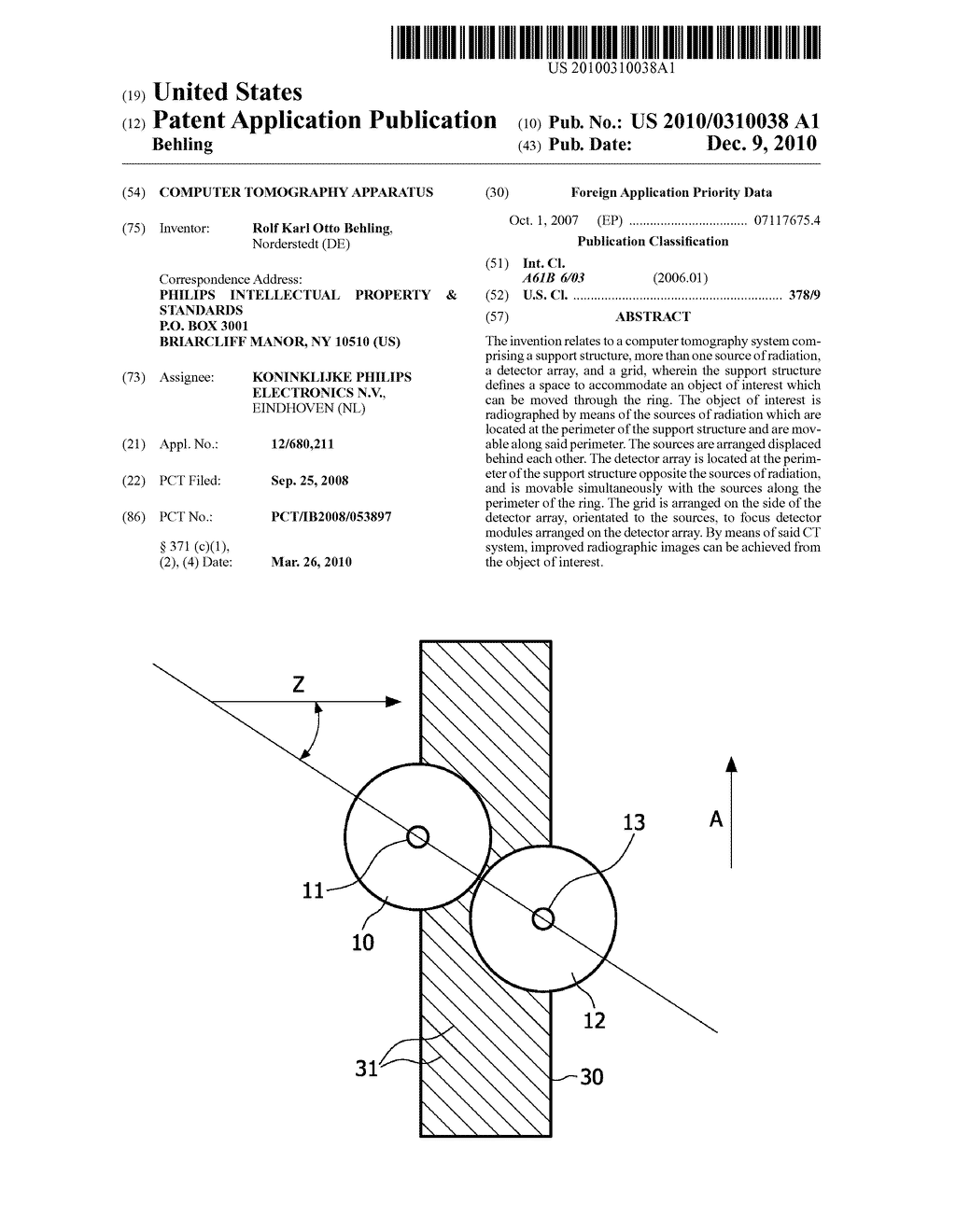 COMPUTER TOMOGRAPHY APPARATUS - diagram, schematic, and image 01