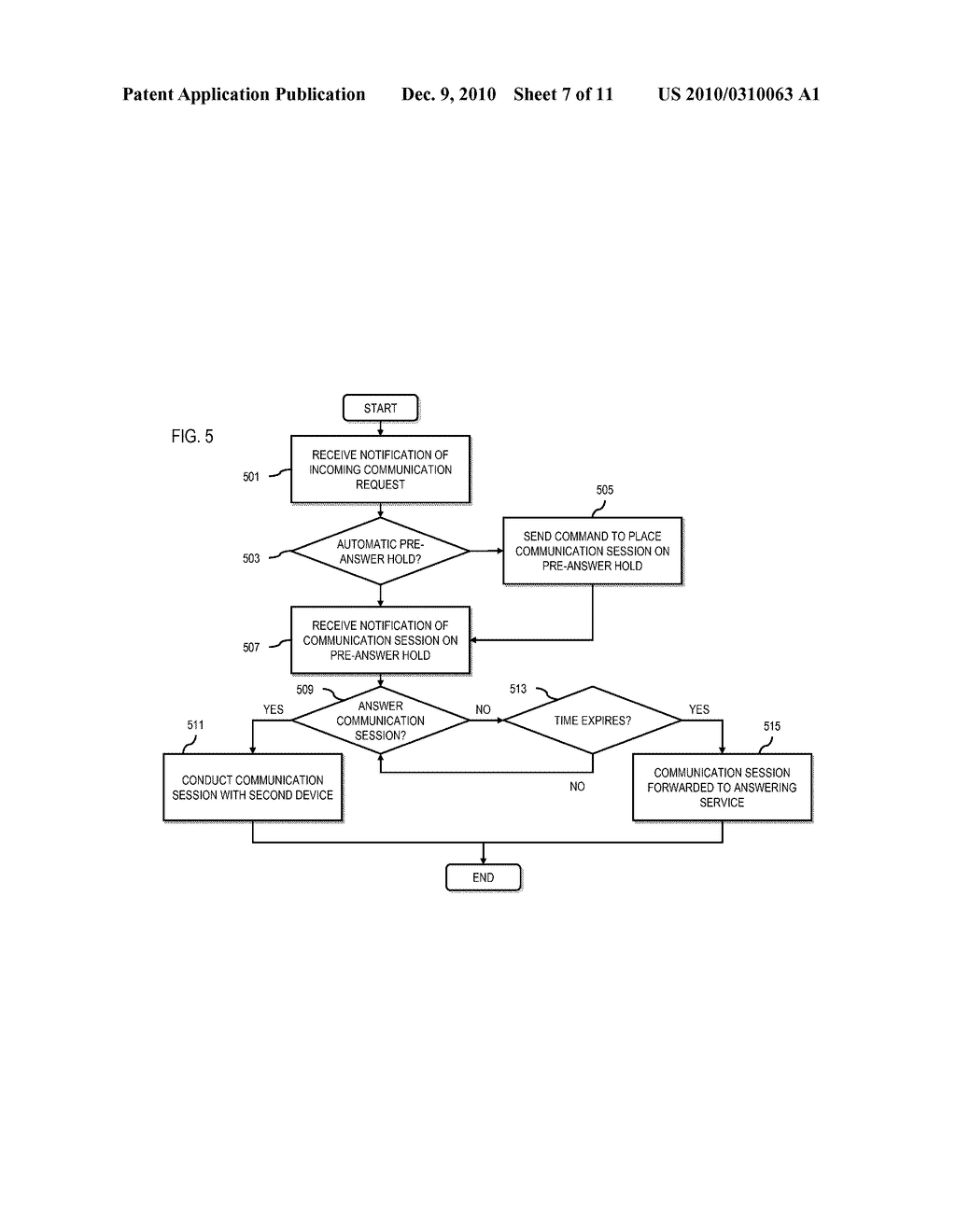 METHOD AND SYSTEM FOR PLACING A COMMUNICATION SESSION ON HOLD - diagram, schematic, and image 08