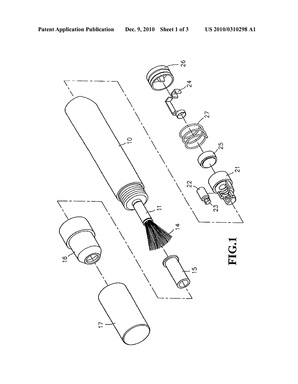 ELECTRICALLY-DRIVEN POWER COSMETICS APPLICATION DEVICE - diagram, schematic, and image 02