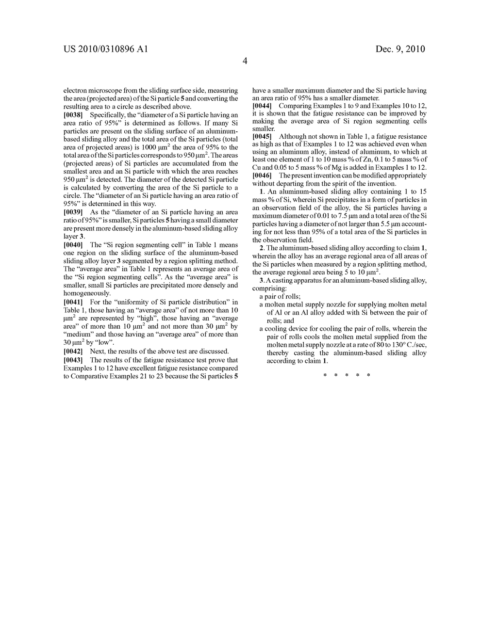 ALUMINUM-BASED SLIDING ALLOY AND CASTING APPARATUS FOR THE SAME - diagram, schematic, and image 07