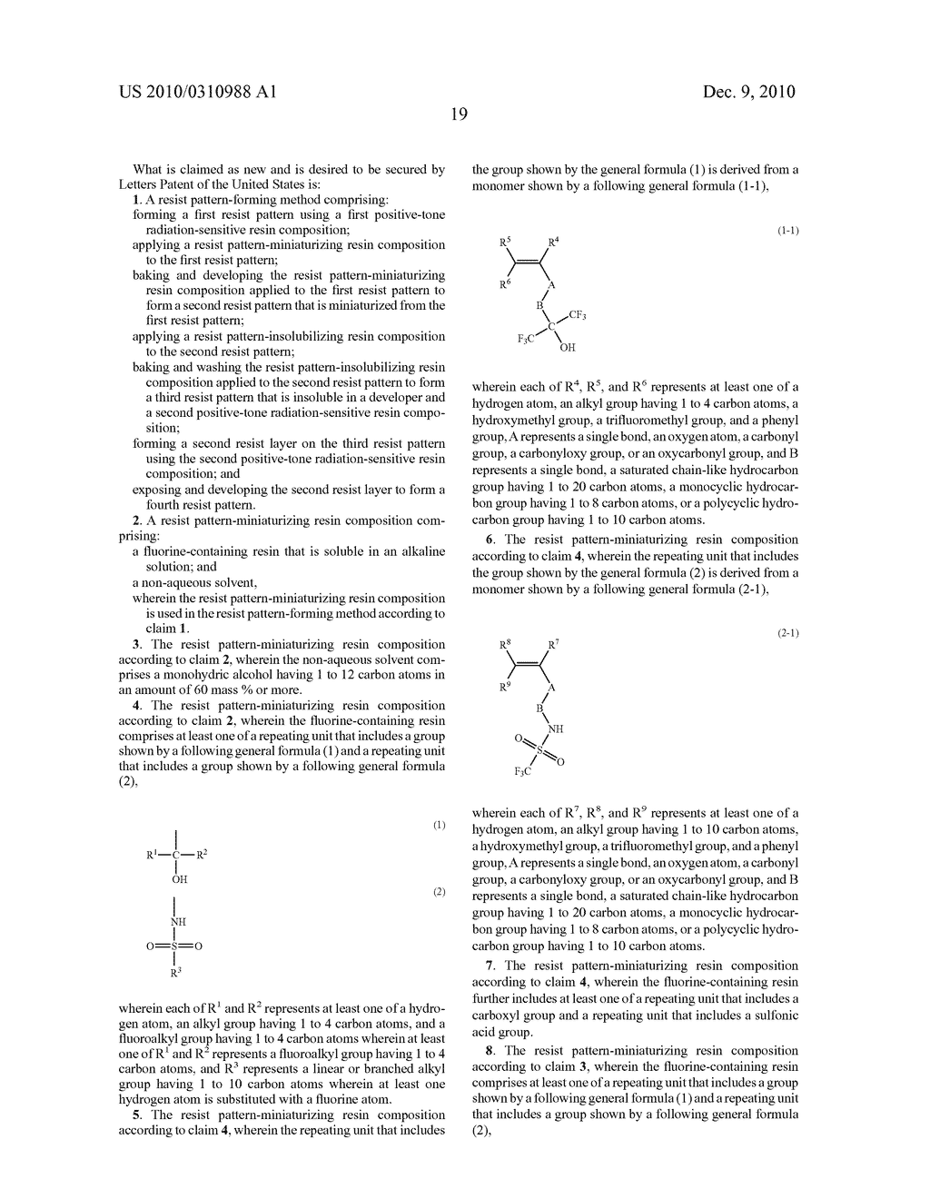 RESIST PATTERN-FORMING METHOD AND RESIST PATTERN MINIATURIZING RESIN COMPOSITION - diagram, schematic, and image 21