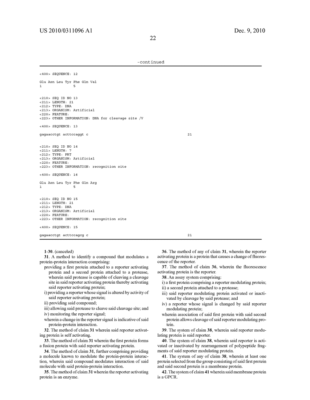 IDENTIFYING MOLECULES MODULATING PROTEIN-PROTEIN INTERACTIONS USING PROTEASE ACTIVATED REPORTERS - diagram, schematic, and image 40