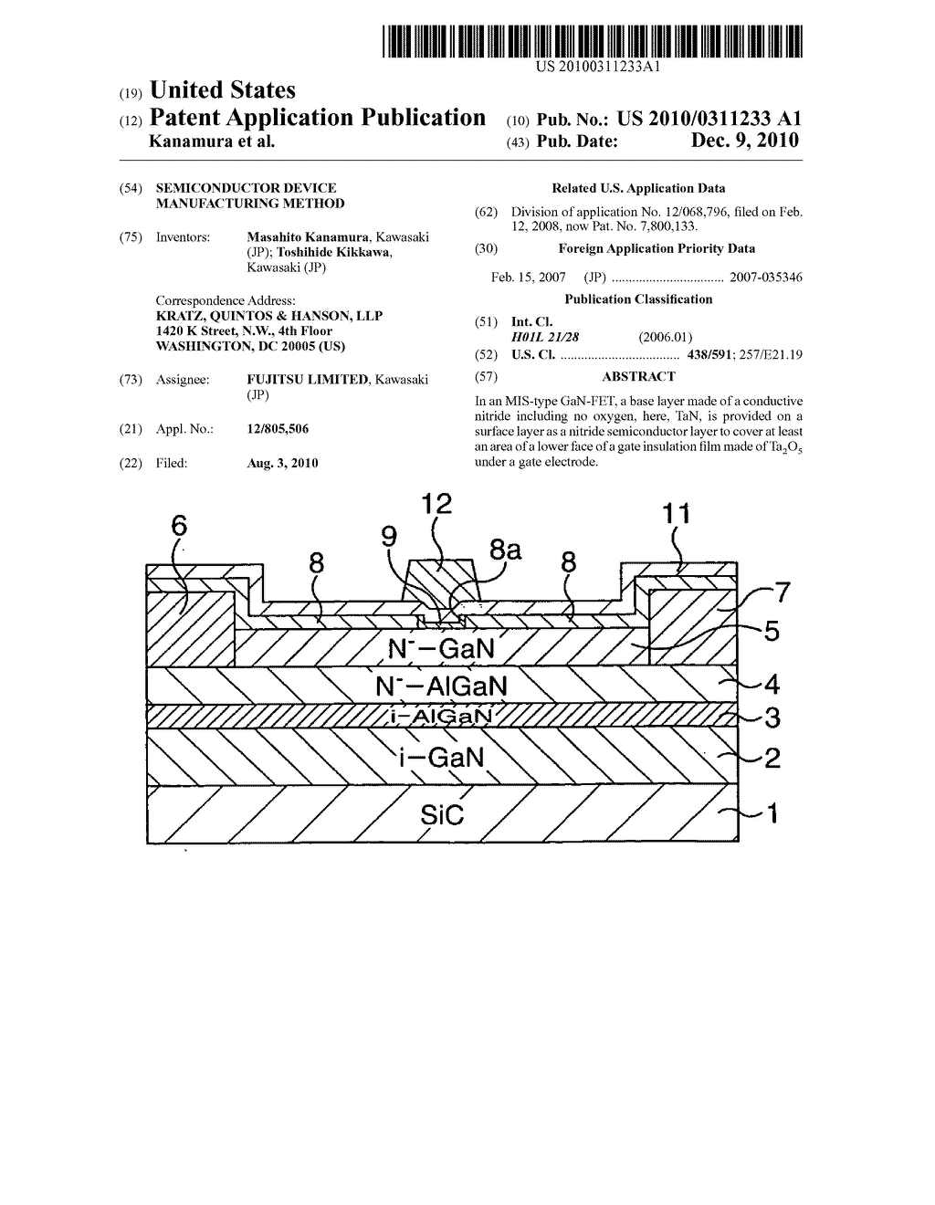 Semiconductor device manufacturing method - diagram, schematic, and image 01