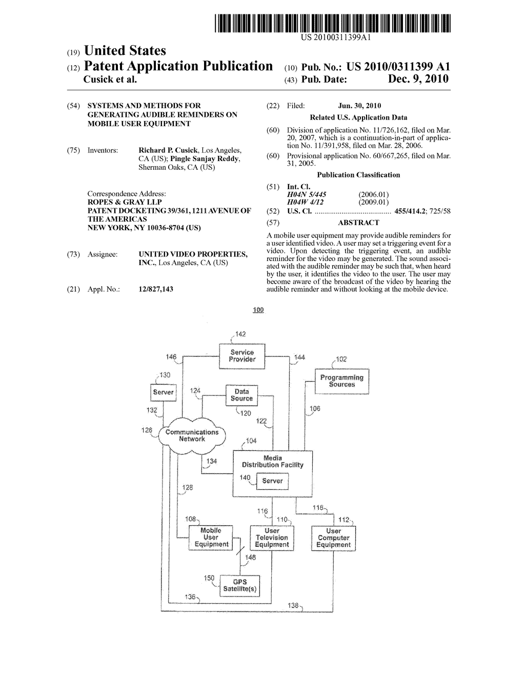 SYSTEMS AND METHODS FOR GENERATING AUDIBLE REMINDERS ON MOBILE USER EQUIPMENT - diagram, schematic, and image 01