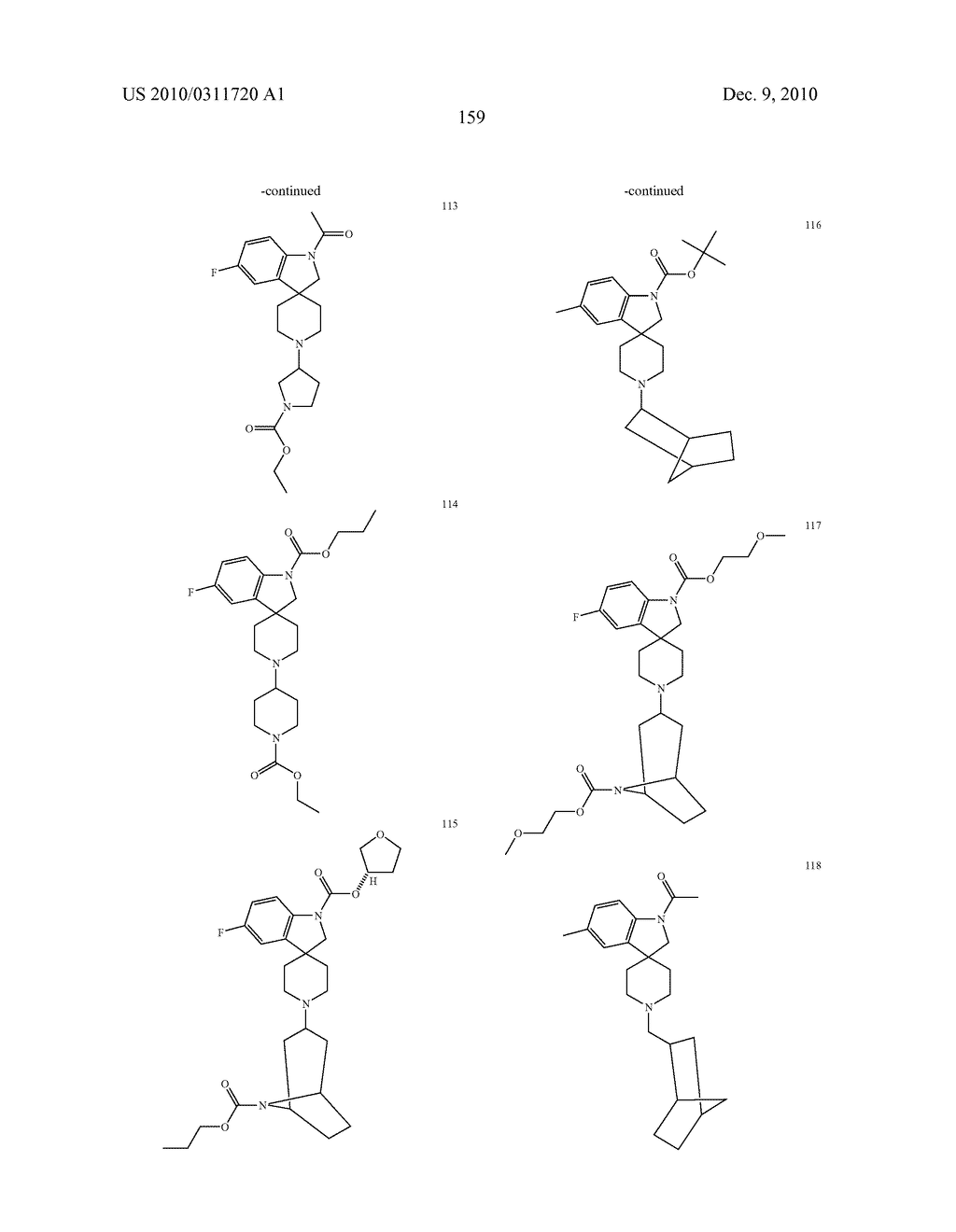 Spiroindoline Modulators of Muscarinic Receptors - diagram, schematic, and image 160
