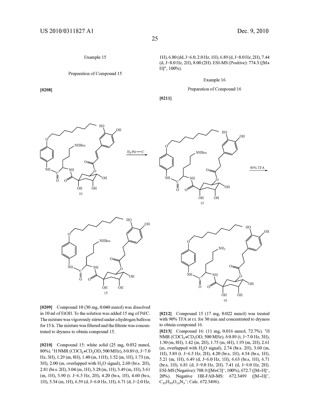 Chlorogenic acid derivatives and their use as anti-fungal agents - diagram, schematic, and image 28