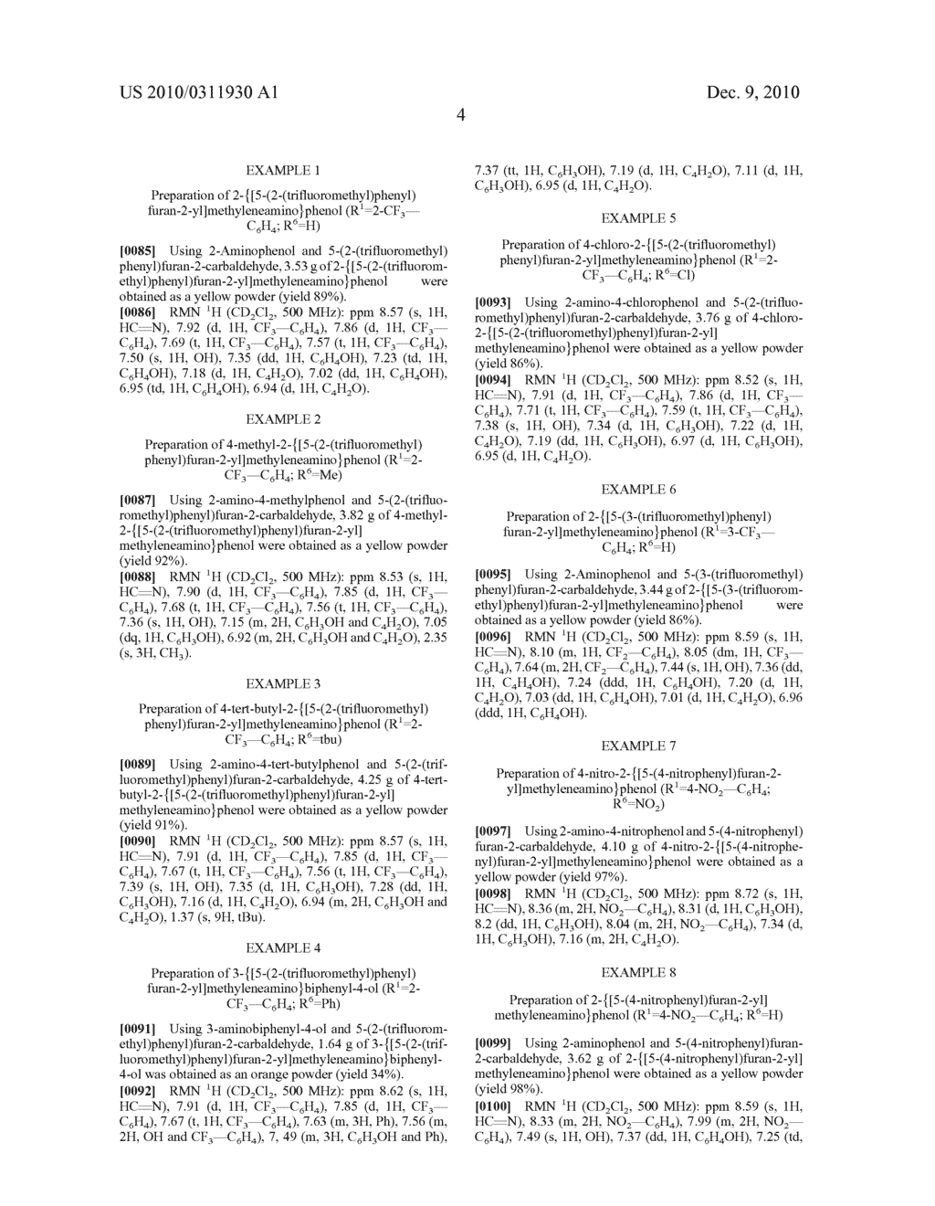 New Tridentate Ligand Compounds with Imino Furan Units, Method for Manufacturing Said Compounds, and their use in the Preparation of Catalysts for the Homopolymerisation and Copolymerisation of Ethylene and Alpha-Olefins - diagram, schematic, and image 06