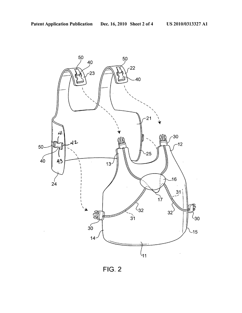 Cut away vest - diagram, schematic, and image 03