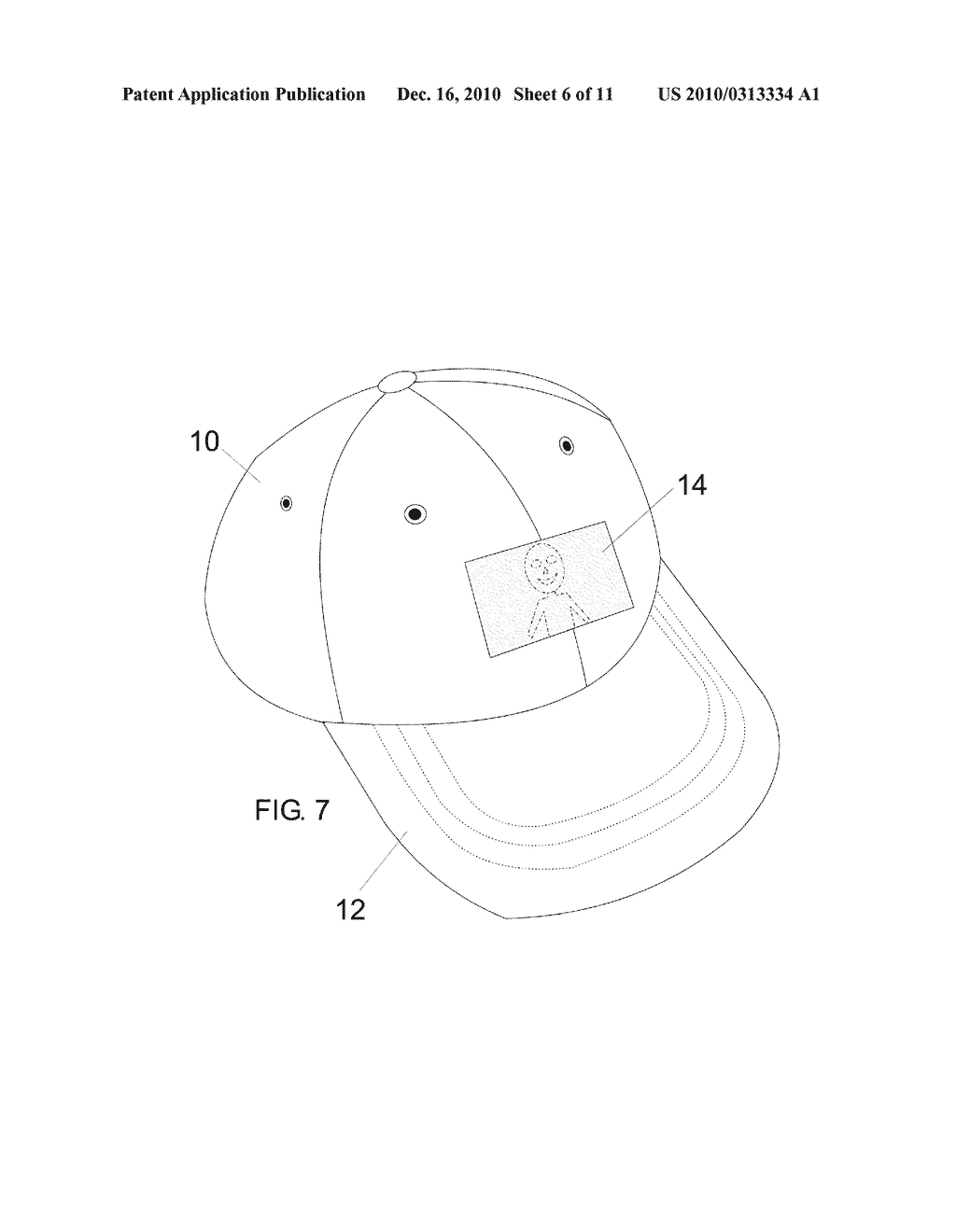 Hat with Electronic Display - diagram, schematic, and image 07