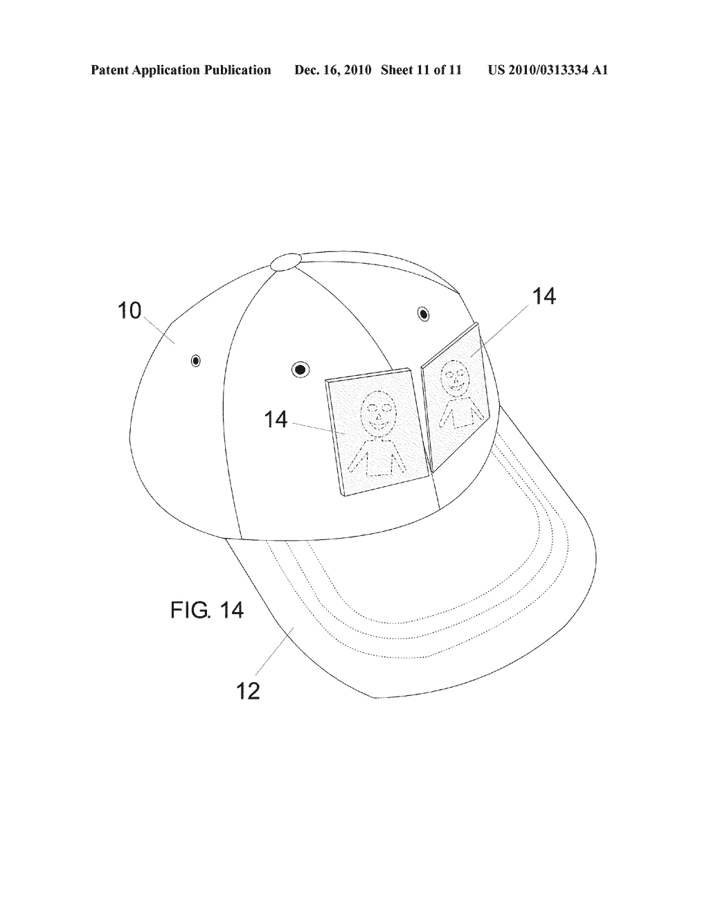 Hat with Electronic Display - diagram, schematic, and image 12