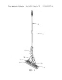 Cleaning apparatus with tiltable cleaning head diagram and image