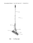 Cleaning apparatus with tiltable cleaning head diagram and image