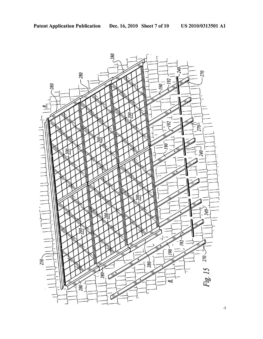 Roof mounting bracket for photovoltaic power generation system - diagram, schematic, and image 08