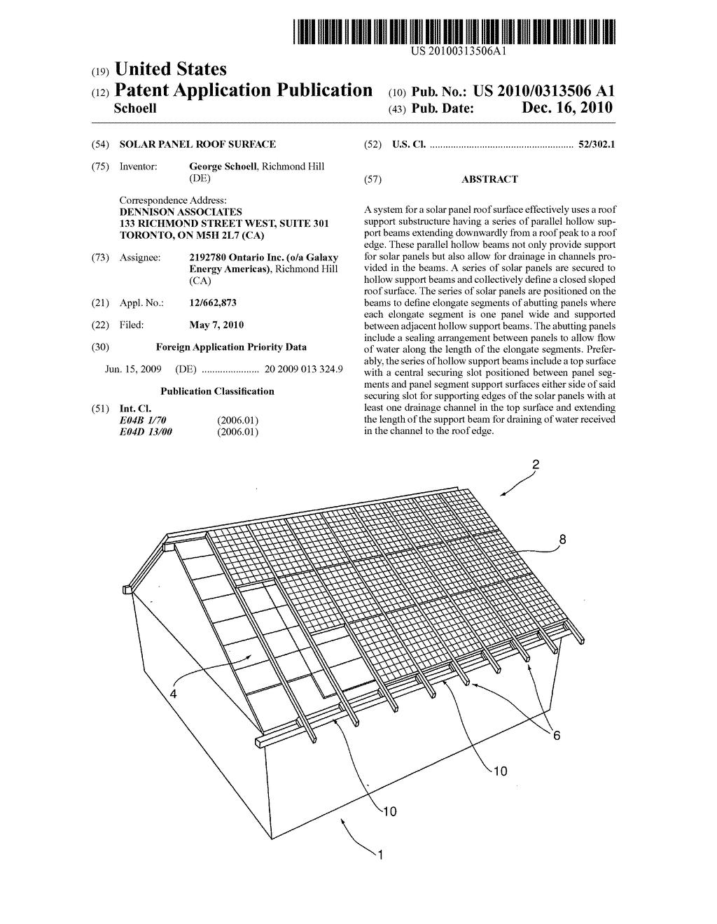 Solar panel roof surface - diagram, schematic, and image 01