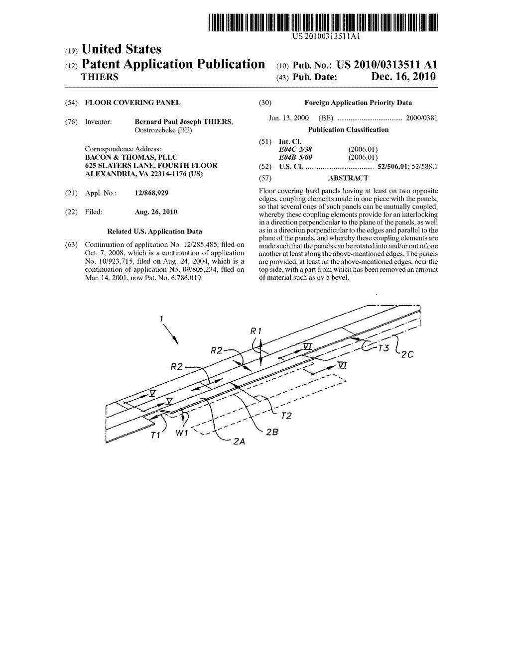 FLOOR COVERING PANEL - diagram, schematic, and image 01