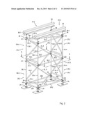 VERTICAL FRAME INTENDED FOR THE CONSTRUCTION OF A FRAME SUPPORT, A SUPPORTING SCAFFOLD AND/OR A SUPPORTING SCAFFOLD TOWER diagram and image