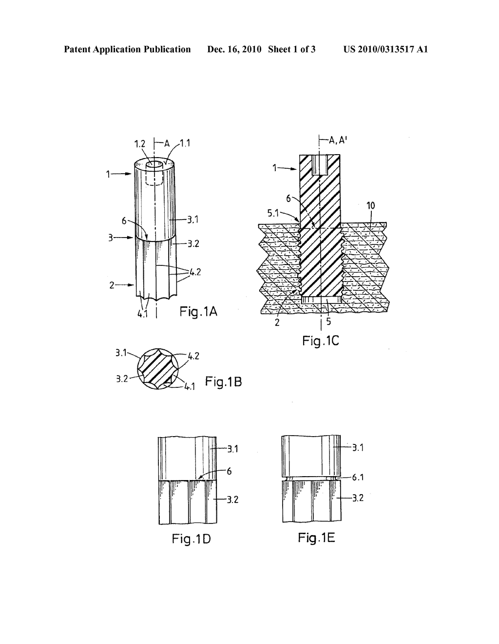 METHOD FOR ANCHORING A JOINING ELEMENT IN AN OBJECT AND JOINING ELEMENT TO BE USED IN THE METHOD - diagram, schematic, and image 02