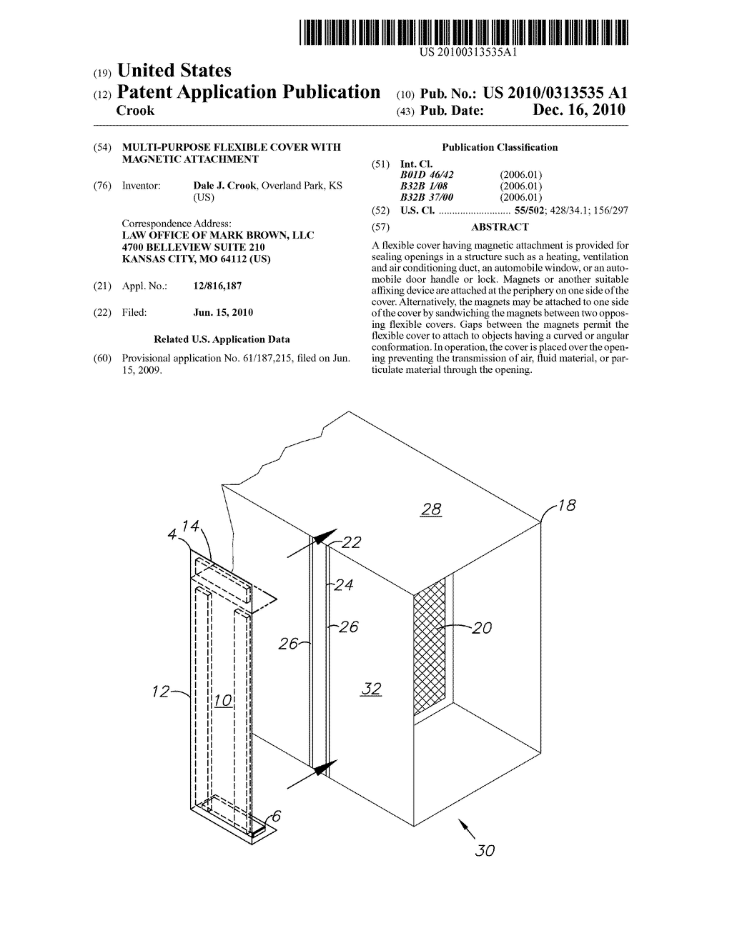 MULTI-PURPOSE FLEXIBLE COVER WITH MAGNETIC ATTACHMENT - diagram, schematic, and image 01