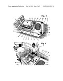 Fish handling and bait rigging island in power boats diagram and image