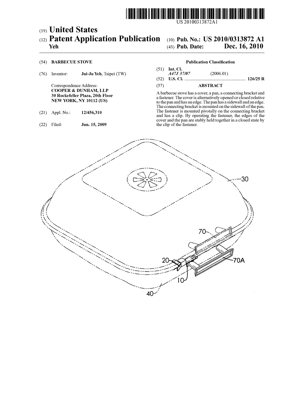 Barbecue stove - diagram, schematic, and image 01