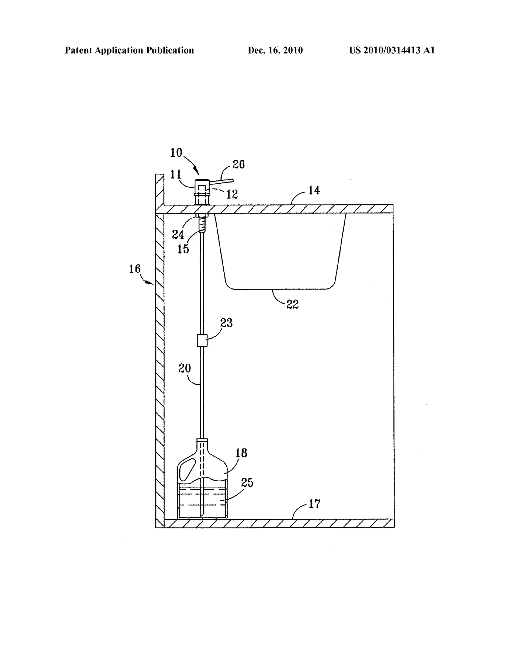 Soap Dispenser Assembly with Flexible Conduit - diagram, schematic, and image 02