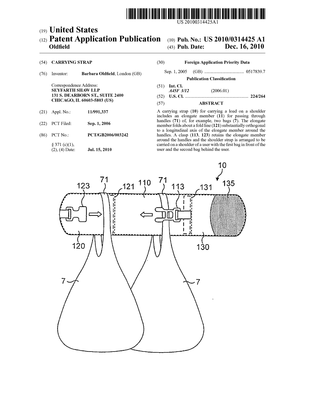 Carrying strap - diagram, schematic, and image 01