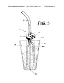 Apparatus and a System Enabling a User to Drink Multiple Liquids through a Single Straw diagram and image