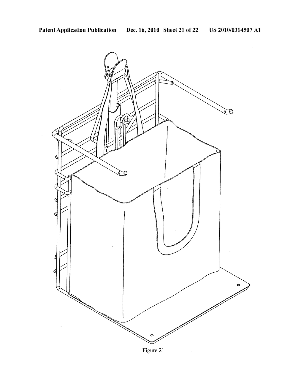 Adjustable Bag Retaining Apparatus - diagram, schematic, and image 22