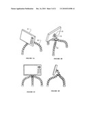 Apparatus with flexible tripod and electronic device diagram and image