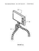 Apparatus with flexible tripod and electronic device diagram and image