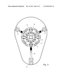 Device for hardening plastics material liners diagram and image