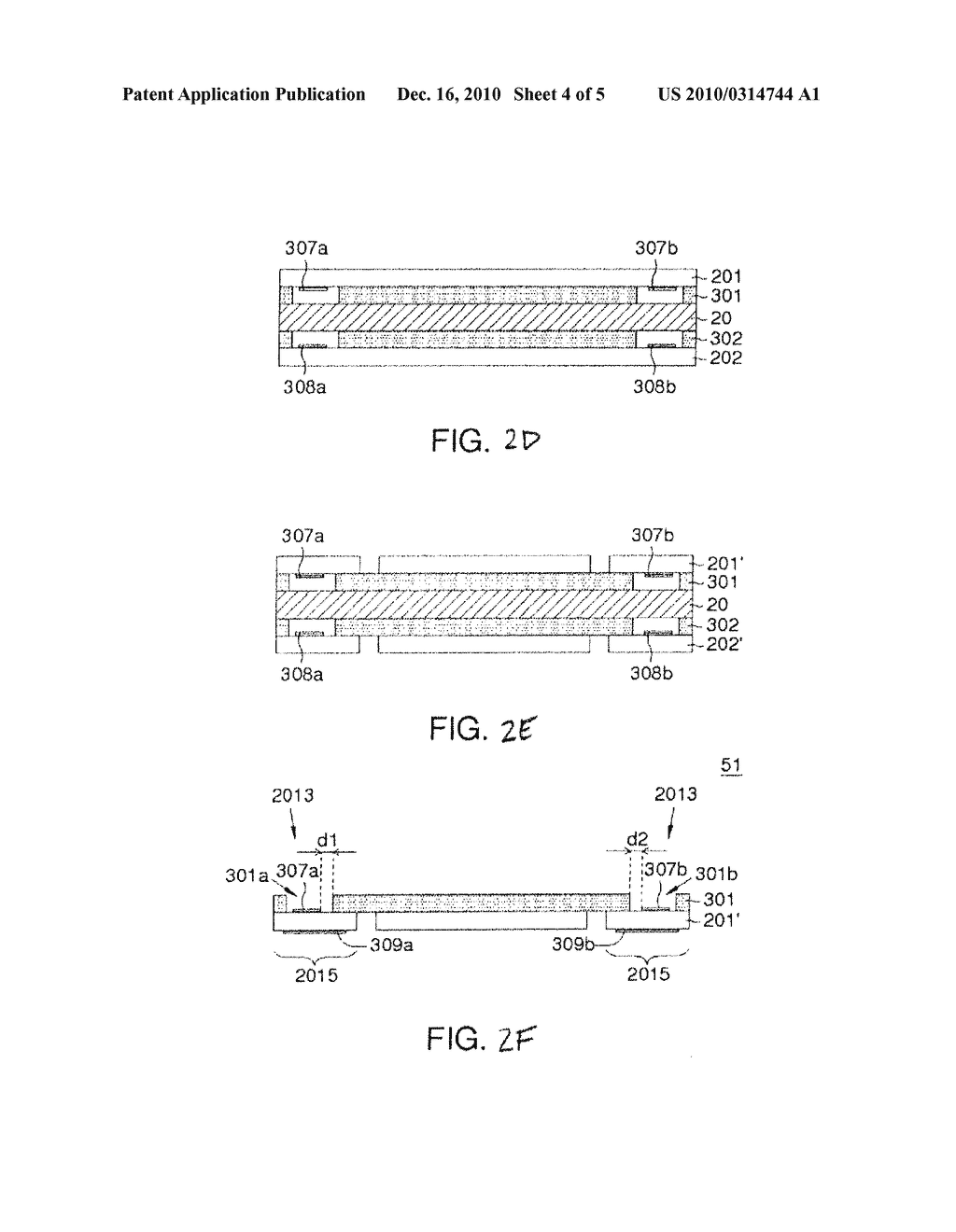 SUBSTRATE HAVING SINGLE PATTERNED METAL LAYER EXPOSING PATTERNED DIELECTRIC LAYER, CHIP PACKAGE STRUCTURE INCLUDING THE SUBSTRATE, AND MANUFACTURING METHODS THEREOF - diagram, schematic, and image 05