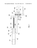 Saddle stitcher with alignment paddle diagram and image