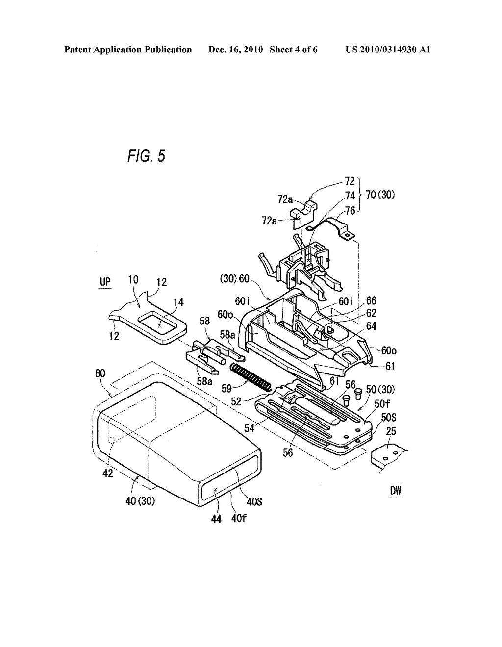 BUCKLE STRUCTURE FOR VEHICLE SEAT - diagram, schematic, and image 05