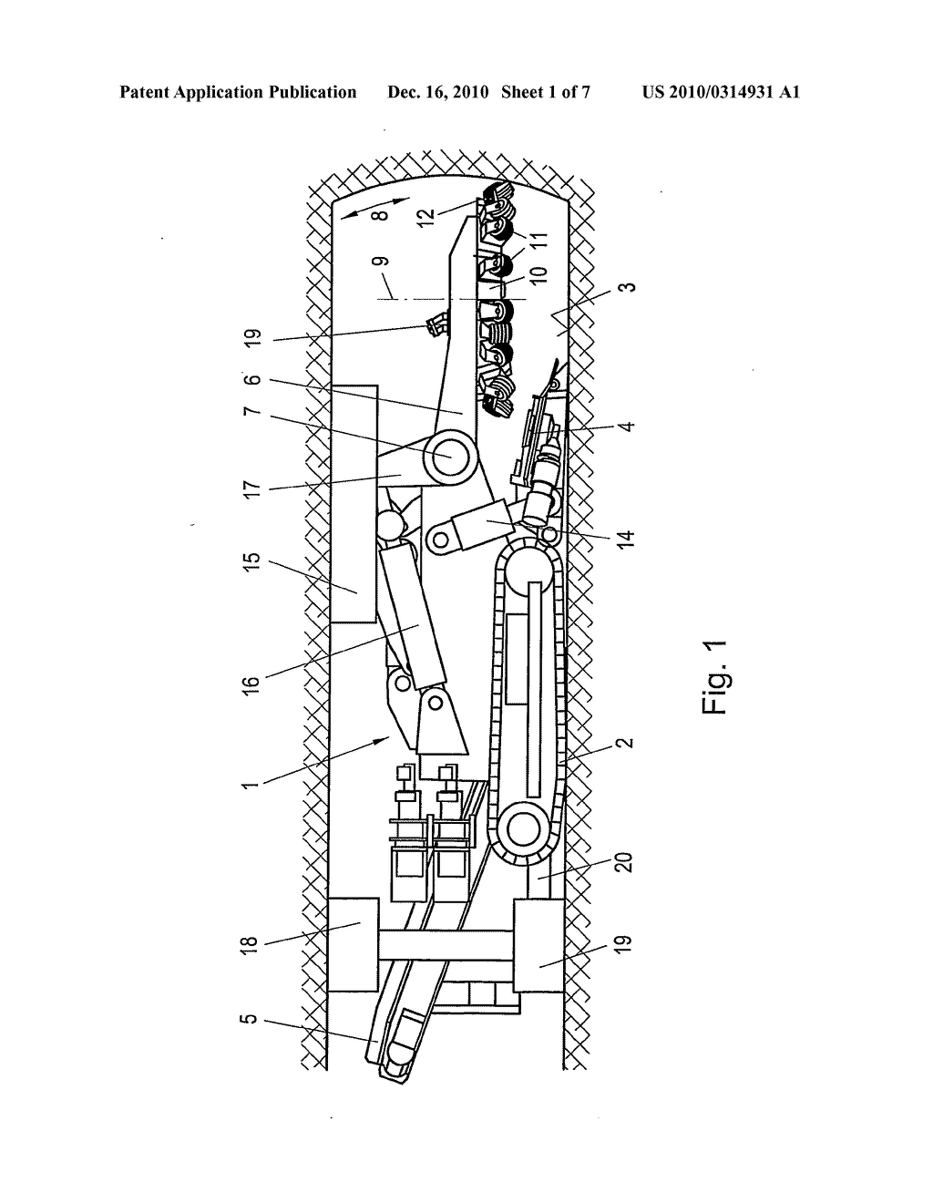 Heading Machine Having Cutting Unit Made of Disc Tools - diagram, schematic, and image 02